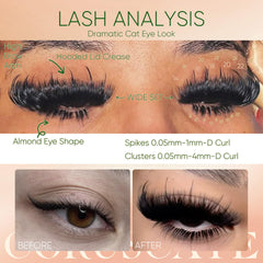 CORUSCATE spike design lashes provide striking dimension for dramatic looks.