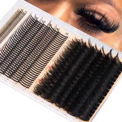 CORUSCATE spike lash clusters 18–26 mm for bold, editorial lashes.