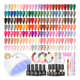 COSCELIA gel nail polish kit with UV light ready for at-home professional results