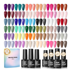 COSCELIA kit esmalte gel 40 piezas ofrece versatilidad para crear estilos variados en casa