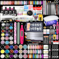 COSCELIA nail kit front view highlights an all-in-one set for at-home nail art