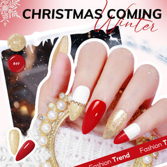 COSCELIA top coats variety with glossy, matte, silver glitter, and gold glitter.