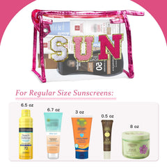 COSHAYSOO waterproof zipper detail safeguards sunscreens from sand and water.