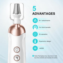 COSLUS C30 electric nail file set for efficient thick-nail care.