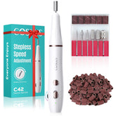 COSLUS lima electrica para uñas inalambrico con ajuste-progresivo para mayor precision en casa