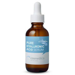 Cosmedica Skincare Sérum hialurónico en bote con hidratación profunda para piel suave.