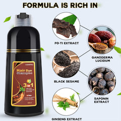 Cosmpro Hair Dye Shampoo foamy lather spreads evenly.