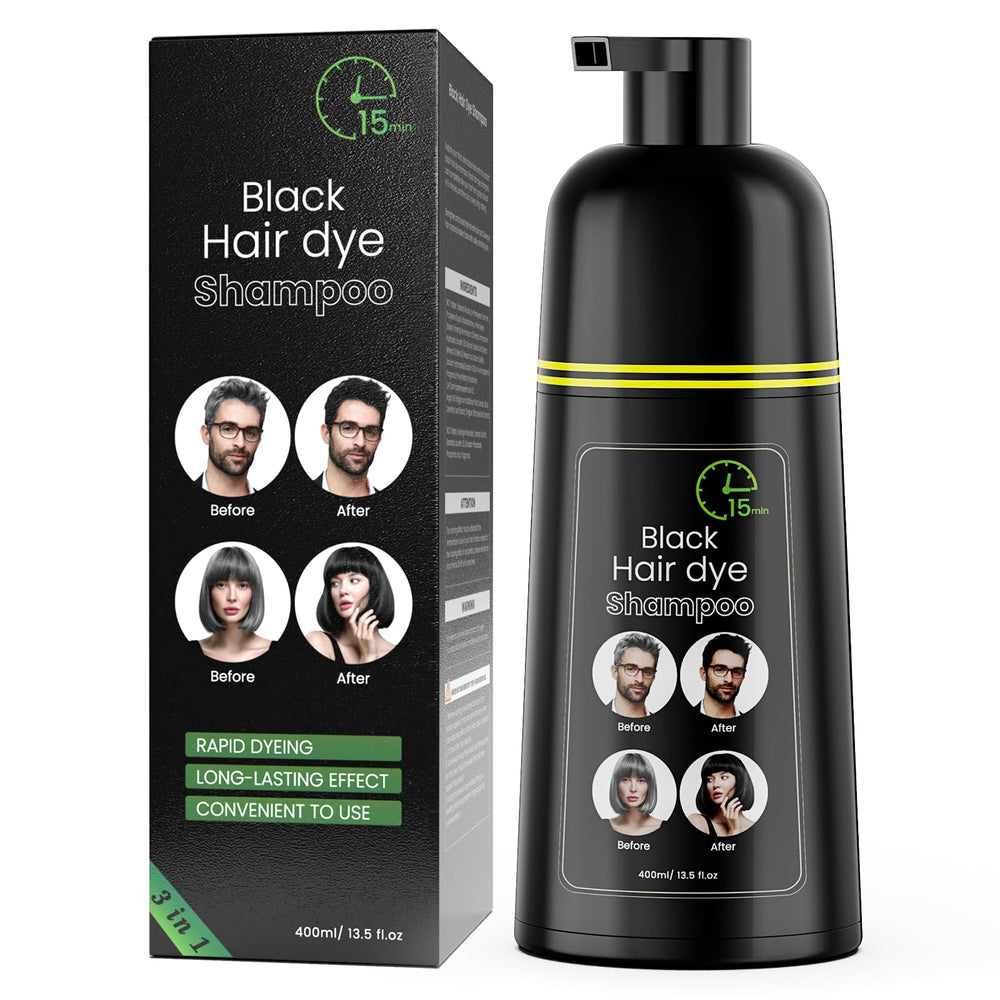 COSMTEK champú coloración cabello negro en botella para tono uniforme