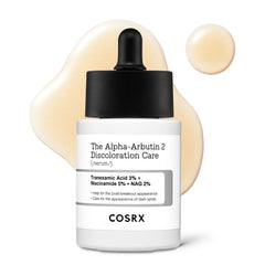 COSRX 2 percent Alpha Arbutin serum bottle with dropper for even skin tone