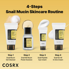 COSRX Advanced Snail Peptide Eye Cream tube reduces dark circles with snail filtrate and peptides