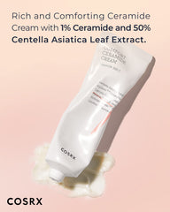 COSRX Balancium aplica la crema suavemente para calmar la piel