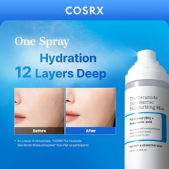 COSRX Barrier Cream Face Mist spray action refreshes skin