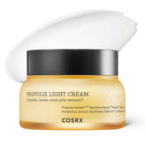 COSRX Full Fit Propolis Light Cream jar front, smooth hydration for daily use.
