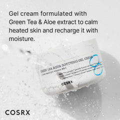 COSRX Hydrium gel crema, aplicación suave tras el tónico para piel fresca.