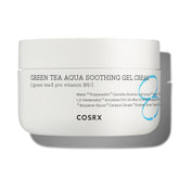 COSRX Hydrium gel crema té verde, textura ligera para absorción rápida.