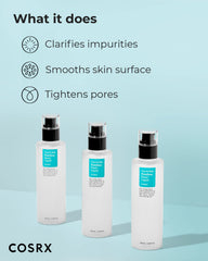 COSRX ingredientes clave BHA, tannin y extracto de corteza de sauce para poros refinados.