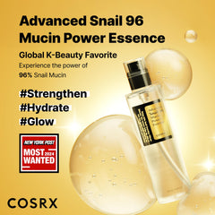 COSRX Snail Mucin essence label detail showing high snail filtrate content