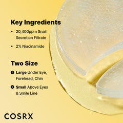 COSRX snail mucin and niacinamide nourish while boosting hydration under the eyes.