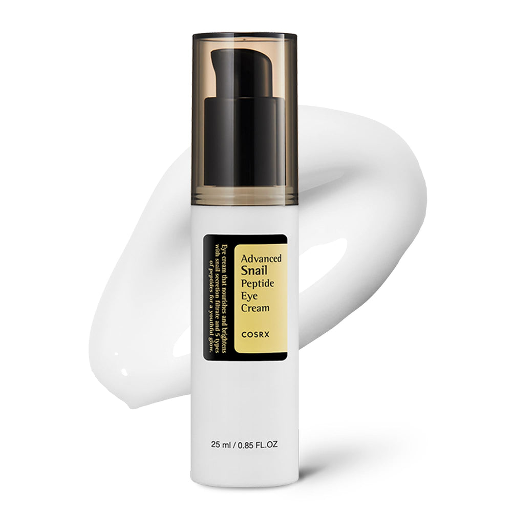 COSRX Snail Mucin Peptide Under Eye Cream with lotion-like texture for gentle hydration