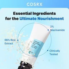 COSRX crema-textura suave para aplicarla de noche y ver hidratación visible.