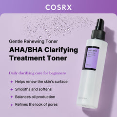 COSRX tónico AHA/BHA en pulverizador para uso diario y frescura instantánea