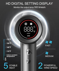 Cosy Companions hair dryer releases negative ions to reduce frizz and preserve moisture.