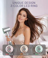 Cosy Companions high-speed ionic hair dryer LED control panel shows heat levels clearly.