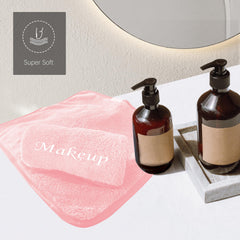 Cosy Family: toallitas maquillaje microfibra rosa para piel limpia.