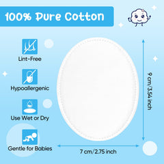 Cottonessence oval cotton pads large oval shape for efficient broad coverage