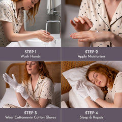 Cottonnerie Basics: uso nocturno con crema para mantener la humedad