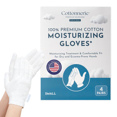 Guantes Cottonnerie de algodón para dormir, ayudan a hidratar las manos durante la noche.
