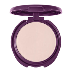 CoverGirl Advanced Radiance pressed powder texture close-up shows creamy, smooth glide.