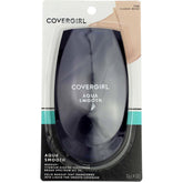 CoverGirl Aquasmooth compact foundation open for quick on the go coverage with moisture rich formula.