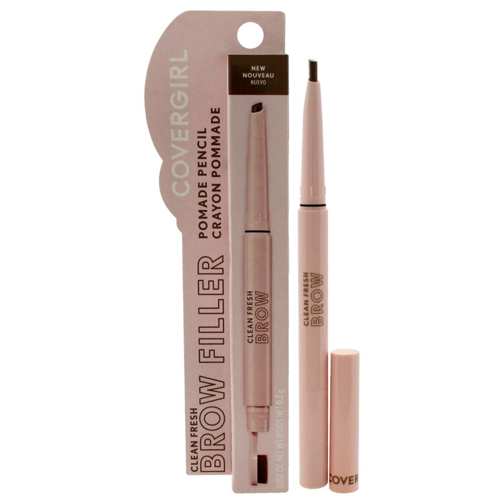 COVERGIRL Clean Fresh Brow Filler Pomade ofrece aplicación precisa para cejas definidas naturalmente.