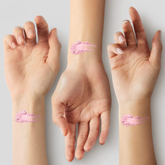 CoverGirl Clean Fresh pressed powder swatch on skin showing natural-looking finish.