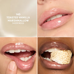 COVERGIRL Clean Fresh Squishy Glaze Lip Butter Balm brillo translúcido para look natural.