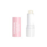 CoverGirl Clean Fresh Tinted Lip Balm bottle demonstrating hydration