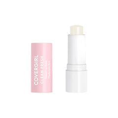CoverGirl Clean Fresh Tinted Lip Balm bottle demonstrating hydration
