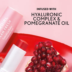 CoverGirl Clean Fresh Tinted Lip Balm close-up reveals creamy texture and soft shine