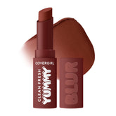 COVERGIRL Clean Fresh Yummy Blur Hunny Blur swatch shows smooth, diffused lips.