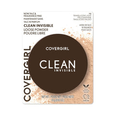 Close-up of CoverGirl Loose Powder texture showing a silky finish.