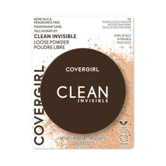 CoverGirl Clean Invisible Loose Powder vegan puff for even blending.