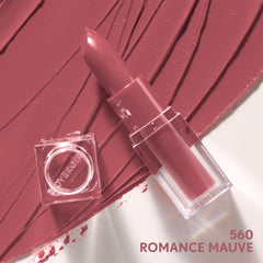 CoverGirl Clean Lip Color Romance Mauve swatch on skin showing rich color