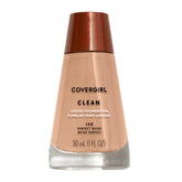 COVERGIRL Clean Liquid Foundation Perfect Beige 148, aplicación suave para un aspecto natural.