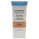 CoverGirl Clean Matte BB Cream bottle for medium skin with oil-free matte finish