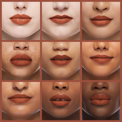 Bronzed Glow shade worn from day to night with hydrated lips.