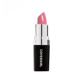 CoverGirl Continuous Color Lipstick Smokey Rose 035 bullet demonstrates rich color with lasting moisture.