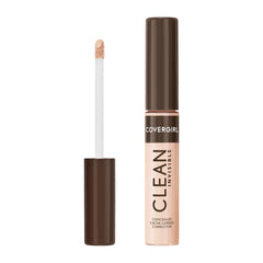 CoverGirl Corrector Invisible en botella, acabado natural de larga duración.