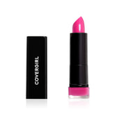 COVERGIRL Exhibitionist Lipstick Cream Bombshell Pink 425 tube with bold color and smooth texture.