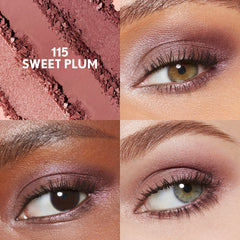 Close-up of crease-proof shades from CoverGirl Sweet Plum trio.